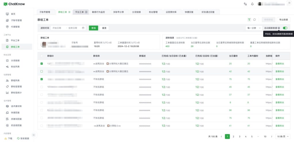 群组工单 - ChatKnow出海翻译软件
